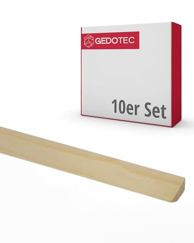 Gedotec Dreikantleiste - Holzbretter zum bauen aus Nadel-Holz 100 cm | 10 Stück 8 x 19 mm | BASIC | vielseitige Zierleiste und Holz zum Basteln von verschiedenen Objekten | trapezförmige Holzleisten Gedotec Dreikantleiste - Holzbretter zum bauen aus Nadel-Holz 100 cm | 10 Stück 8 x 19 mm | BASIC | vielseitige Zierleiste und Holz zum Basteln von verschiedenen Objekten | trapezförmige Holzleisten von Gedotec