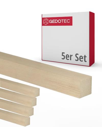 Gedotec Holzleisten zum basteln - Holzbretter zum bauen aus Buchen-Holz 95 cm | 5 Stück 20x20x950 mm | BASIC | vielseitiges Holz zum Basteln und Bauen von verschiedenen Objekten Gedotec Holzleisten zum basteln - Holzbretter zum bauen aus Buchen-Holz 95 cm | 5 Stück 20x20x950 mm | BASIC | vielseitiges Holz zum Basteln und Bauen von verschiedenen Objekten von Gedotec