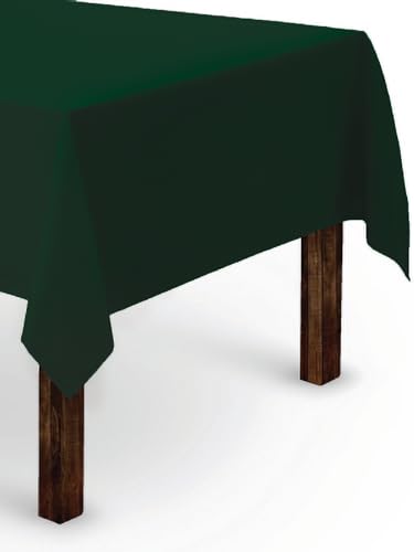 Gee Di Moda Rechteckige Tischdecke – 152,4 x 253,7 cm | Jägergrün rechteckige Tischdecke für 1,8 m Tisch aus waschbarem Polyester | ideal für Buffet-Tisch, Partys, Urlaubsessen, Hochzeit und Babyparty von Gee Di Moda