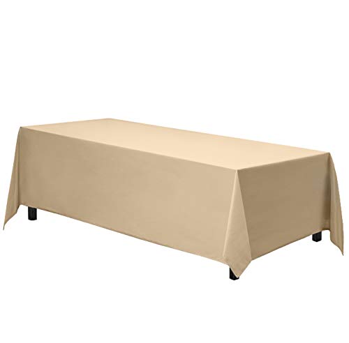 Gee Di Moda Rechteckige Tischdecke – 228 x 396 cm – Beige rechteckige Tischdecke für 2,4 m Tisch aus waschbarem Polyester – ideal für Buffet-Tische, Partys, Feiertagsessen, Hochzeiten und mehr Gee Di Moda Rechteckige Tischdecke – 228 x 396 cm – Beige rechteckige Tischdecke für 2,4 m Tisch aus waschbarem Polyester – ideal für Buffet-Tische, Partys, Feiertagsessen, Hochzeiten und mehr von Gee Di Moda