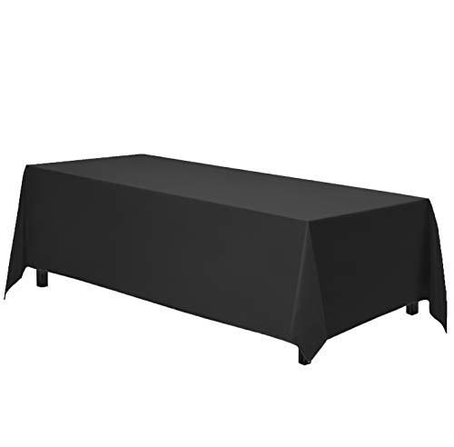 Gee Di Moda Rechteckige Tischdecke – 228 x 396 cm – schwarz rechteckige Tischdecke für 2,4 m Tisch aus waschbarem Polyester – ideal für Buffet-Tische, Partys, Feiertagsessen, Hochzeiten und mehr Gee Di Moda Rechteckige Tischdecke – 228 x 396 cm – schwarz rechteckige Tischdecke für 2,4 m Tisch aus waschbarem Polyester – ideal für Buffet-Tische, Partys, Feiertagsessen, Hochzeiten und mehr von Gee Di Moda