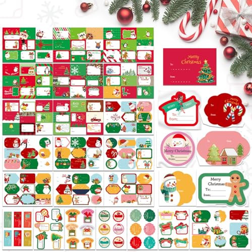 Aufkleber Weihnachten,GeeRic 288 PCs Weihnachtssticker Weihnachtsaufkleber Selbstklebend Geschenketiketten Weihnachten Sticker Deko Aufkleber für Weihnachtskarten Geschenktaschen Papiertüten Aufkleber Weihnachten,GeeRic 288 PCs Weihnachtssticker Weihnachtsaufkleber Selbstklebend Geschenketiketten Weihnachten Sticker Deko Aufkleber für Weihnachtskarten Geschenktaschen Papiertüten von GeeRic