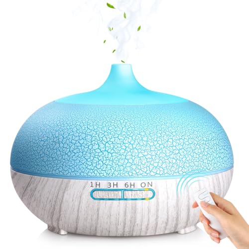 GeeRic Aroma Diffuser für Duftöle, 550ml Ultraschall Luftbefeuchter Diffusor für ätherische Öle,Raumbefeuchter Aromatherapie Öle Duftlampe mit 7 Farben LED Leichte für Schlafzimmer Büro Yoga Spa GeeRic Aroma Diffuser für Duftöle, 550ml Ultraschall Luftbefeuchter Diffusor für ätherische Öle,Raumbefeuchter Aromatherapie Öle Duftlampe mit 7 Farben LED Leichte für Schlafzimmer Büro Yoga Spa von GeeRic
