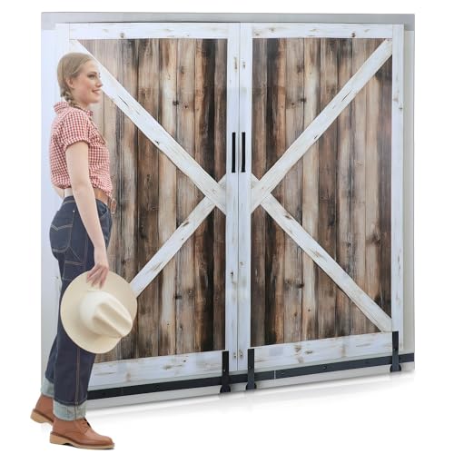 Geelin 1,5 m Western-Cowboy, rustikale Bauernhof-Themenparty-Dekoration, rustikale Western-Scheunentür, Pappaufsteller, Cowboy, Party, Barnyf, Foto-Requisite, Bauernhof, Wilder Westen, Dekor, Vbs Geelin 1,5 m Western-Cowboy, rustikale Bauernhof-Themenparty-Dekoration, rustikale Western-Scheunentür, Pappaufsteller, Cowboy, Party, Barnyf, Foto-Requisite, Bauernhof, Wilder Westen, Dekor, Vbs von Geelin