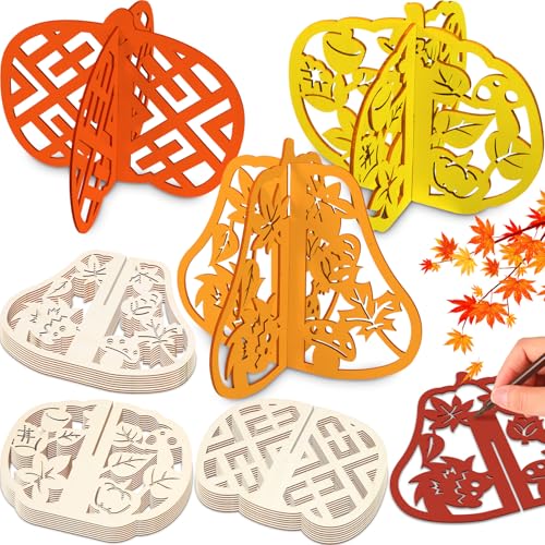 Geelin 30 Sets DIY 3D Kürbis Holz Handwerk zum Bemalen Herbst Kürbis Dekor Holz Tischdekoration Holz Ausschnitt Ornament zum Malen Bauernhaus gestufte Tablett Dekor Halloween Thanksgiving Party Geelin 30 Sets DIY 3D Kürbis Holz Handwerk zum Bemalen Herbst Kürbis Dekor Holz Tischdekoration Holz Ausschnitt Ornament zum Malen Bauernhaus gestufte Tablett Dekor Halloween Thanksgiving Party von Geelin