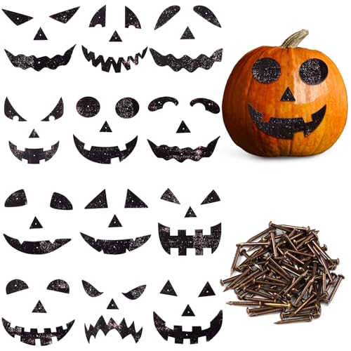 Geelin Halloween-Kürbisgesicht aus Holz mit Nägeln, Kürbis-Dekoration, DIY, Basteln, Halloween-Party-Dekorationen, Zubehör, Süßes oder Saures, Partyzubehör, 12 Stück Geelin Halloween-Kürbisgesicht aus Holz mit Nägeln, Kürbis-Dekoration, DIY, Basteln, Halloween-Party-Dekorationen, Zubehör, Süßes oder Saures, Partyzubehör, 12 Stück von Geelin