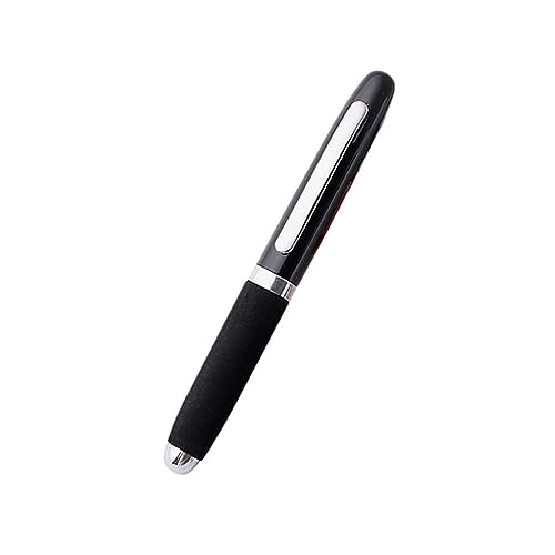 Gehanico Mini-Kugelschreiber Kugelschreiber Kurz Parabolhe Schwarz Hochwertig Ergonomische Kugelschreiber mit Touchpen Kuli Metall Kugelschreiber Set für Büro und Haushalt (Schwarz) von Gehanico