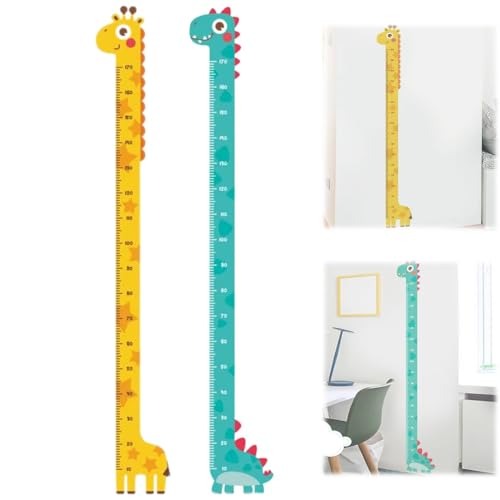 Gehanico Tier-Cartoon-Version, Wachstum, Kinder-Tier-Cartoon-Aufkleber, lustige und lehrreiche Messlatte, Lineal, Wanddekoration zum Messen von Jungen und Mädchen, Wandaufkleber für Zimmer (Giraffe + Gehanico Tier-Cartoon-Version, Wachstum, Kinder-Tier-Cartoon-Aufkleber, lustige und lehrreiche Messlatte, Lineal, Wanddekoration zum Messen von Jungen und Mädchen, Wandaufkleber für Zimmer (Giraffe + von Gehanico