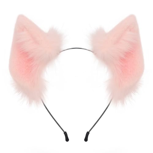 Haarreif Haarband Kopfschmuck Plüschtier Schweineohren Zubehör für Damen Mädchen weiblich Cosplay Party Kostüm (1 STK) von Gehanico