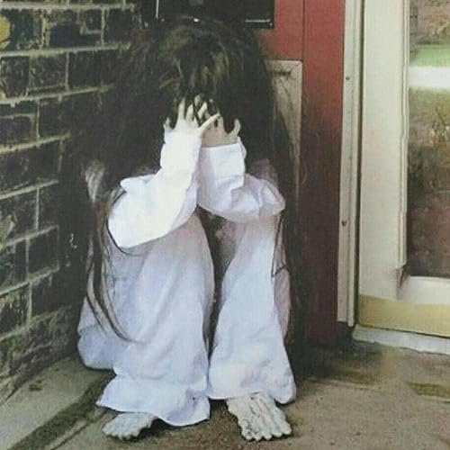 Halloween-Deko-Heuler Gruseliges Gespenst Geräusch- und Berührungsaktiviertes Puppengespenst Zubehör Schüttelnder und weinender Geist Versteckt Im Dunkeln von Gehanico