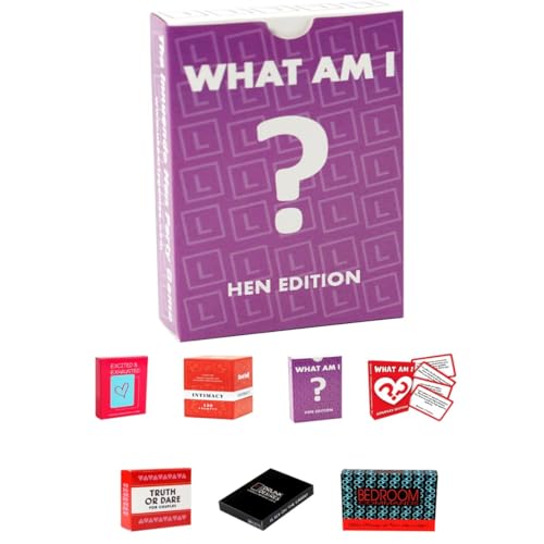 Romantisches Spiel für Paare, Geschenk, Sonntagsleben, Erwachsene, Party, Trinkspiele, Spieleabend, Freunde, Lustige Nächte, Perfekte Date-Nacht-Ideen (What Am I-Violett) von Gehanico