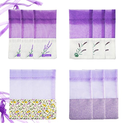 Geila 12er Beutel Leere Beutel lila Gaze Baumwolle-Ramie-Säcke für Lavendel, Gewürze und Kräuter Geila 12er Beutel Leere Beutel lila Gaze Baumwolle-Ramie-Säcke für Lavendel, Gewürze und Kräuter von Geila