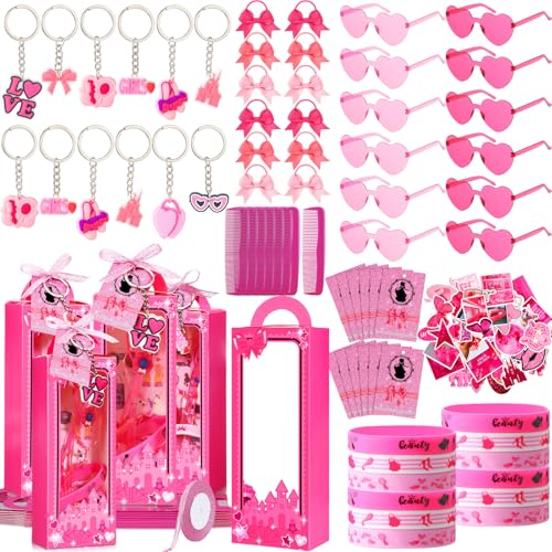 Geiserailie 147 Stück Hot Pink Mädchen Prinzessin Partygeschenke inklusive Geschenkbox Hot Pink Sonnenbrille Silikon Armband Schlüsselanhänger Schleife Haarband Kamm Karte Aufkleber Band für Geiserailie 147 Stück Hot Pink Mädchen Prinzessin Partygeschenke inklusive Geschenkbox Hot Pink Sonnenbrille Silikon Armband Schlüsselanhänger Schleife Haarband Kamm Karte Aufkleber Band für von Geiserailie