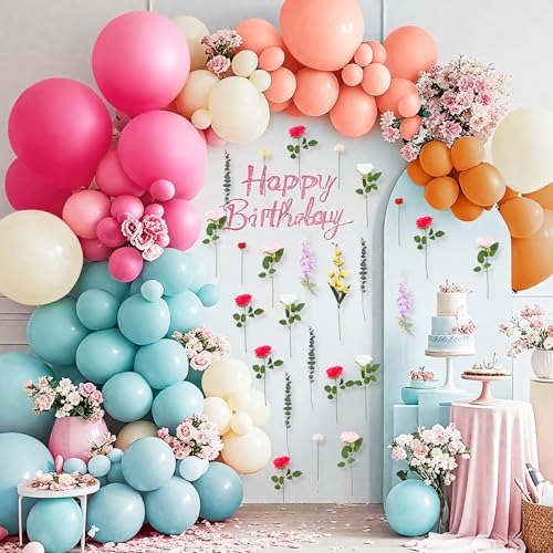 Gejoy 135 Stück Wildblumen-Party-Dekorationen, Wildblumen, Babyparty-Dekorationen, Blumenbogen-Ballon, inklusive künstlichen Blumen und Ballonbogen-Girlande, Kit für Hochzeit, Geburtstag, Party Gejoy 135 Stück Wildblumen-Party-Dekorationen, Wildblumen, Babyparty-Dekorationen, Blumenbogen-Ballon, inklusive künstlichen Blumen und Ballonbogen-Girlande, Kit für Hochzeit, Geburtstag, Party von Gejoy