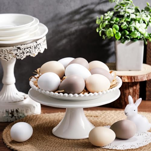 Gejoy 24 Stück neutrale Ostereier aus Kunststoff, gefälschte Hühnereier, 5,9 cm, Vintage-Boho-Osterdekoration, Pastellschale, Vasenfüller, Bauernhaus, Frühlingsdekorationen für Zuhause, Tisch, DIY Gejoy 24 Stück neutrale Ostereier aus Kunststoff, gefälschte Hühnereier, 5,9 cm, Vintage-Boho-Osterdekoration, Pastellschale, Vasenfüller, Bauernhaus, Frühlingsdekorationen für Zuhause, Tisch, DIY von Gejoy