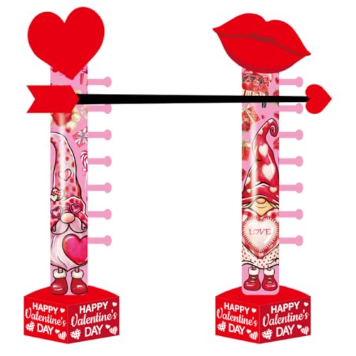 Gejoy Aufblasbares Limbo-Spiel zum Valentinstag, für Erwachsene, 150 cm, Happy Valentine's Day, Limbo-Party, Outdoor-Spiel-Set, aufblasbare Dekoration für Party, Hof, Indoor-Outdoor-Spiele, von Gejoy