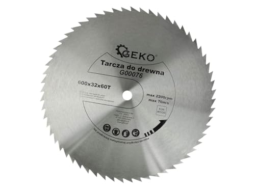Geko g00076 Kreissägeblatt für Holz 600 mm x 32 mm x 60 T (4 Stück) von Geko