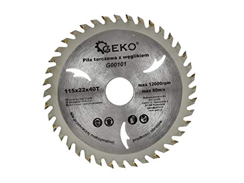 Geko g00095 TCT Kreissägeblatt für Holz 205 mm x 20 mm x 24 t (12 Stück) von Geko