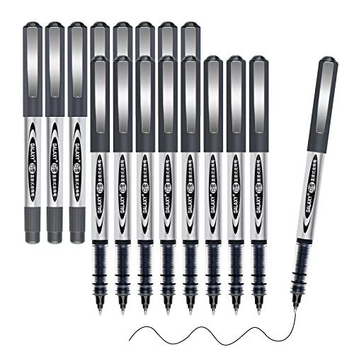 Gelanty Tintenroller Stifte, 16 Stück Schwarz Gelstifte Gelschreiber, 0,5mm Gel Kugelschreiber für Schreiben, Journaling, Notizbuch, Bürobedarf für Schule und Geschäft & Skizzieren Gelanty Tintenroller Stifte, 16 Stück Schwarz Gelstifte Gelschreiber, 0,5mm Gel Kugelschreiber für Schreiben, Journaling, Notizbuch, Bürobedarf für Schule und Geschäft & Skizzieren von Gelanty