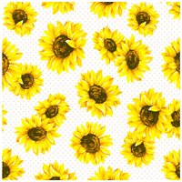 Serviette "Sonnenblumenblüten" - 20 Stück von Gelb