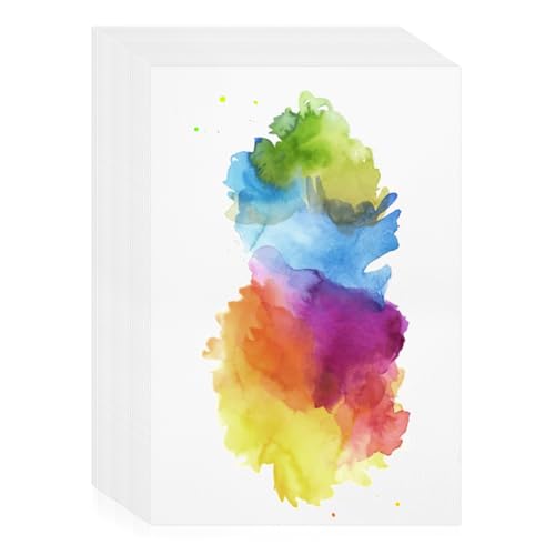30 Blätter Aquarellpapier 300g Watercolor Paper Aquarellpapier Postkarten Aquarell Postkarten Zeichenkarton Zeichenpapier (6 x 9 Zoll) von Gelewuld