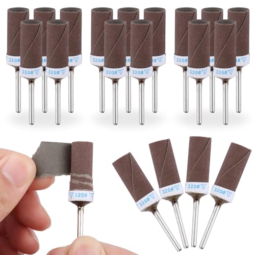 Gelewuld 20 Stück 320 Körnung Schleifhülsen-Set für Dremel & Bohrmaschinen Schleiftrommelsätze für Bohr- und Ausbohrmaschinen, Hülsensätze, Schleifpapierstöcke für Metall, Holz, Formen, Stein,Polieren Gelewuld 20 Stück 320 Körnung Schleifhülsen-Set für Dremel & Bohrmaschinen Schleiftrommelsätze für Bohr- und Ausbohrmaschinen, Hülsensätze, Schleifpapierstöcke für Metall, Holz, Formen, Stein,Polieren von Gelewuld