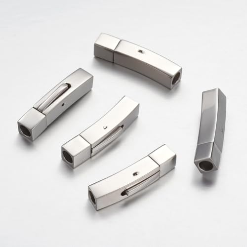 Gelirda 1 Set Säulen-Edelstahl-Bajonett-Verschlüsse, Lederschnur, Würfelverbinder, Verschluss für DIY-Schmuckherstellung, Handwerk Gelirda 1 Set Säulen-Edelstahl-Bajonett-Verschlüsse, Lederschnur, Würfelverbinder, Verschluss für DIY-Schmuckherstellung, Handwerk von Gelirda