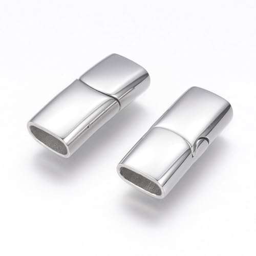 Gelirda 10 Set Edelstahl Magnetverschlüsse mit Klebeenden Rechteckverschluss Schmuckverschlüsse für Lederarmband Schmuckherstellung Gelirda 10 Set Edelstahl Magnetverschlüsse mit Klebeenden Rechteckverschluss Schmuckverschlüsse für Lederarmband Schmuckherstellung von Gelirda