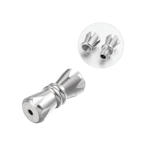 Gelirda 10 Set Edelstahl-Schraubverschlüsse, Säulenverschluss, Schmuckverbinder für Schmuck, Halskette, Armband, Basteln von Gelirda
