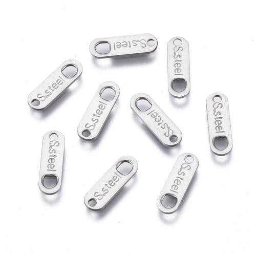 Gelirda 1000 Stück Edelstahl oval mit Wort S.Stahl blanko Anhänger Kettenverlängerung Verbinder für DIY Armband Halskette Schmuckherstellung Gelirda 1000 Stück Edelstahl oval mit Wort S.Stahl blanko Anhänger Kettenverlängerung Verbinder für DIY Armband Halskette Schmuckherstellung von Gelirda