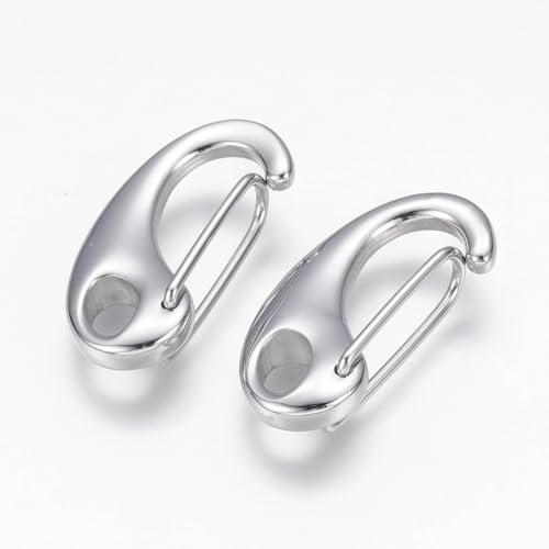 Gelirda Karabinerhaken aus Edelstahl, für Schlüsselanhänger, Schmuckherstellung, Tasche, Schlüsselanhänger, 10 Stück Gelirda Karabinerhaken aus Edelstahl, für Schlüsselanhänger, Schmuckherstellung, Tasche, Schlüsselanhänger, 10 Stück von Gelirda