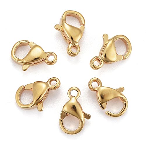 Gelirda Karabinerverschlüsse aus Edelstahl, 9 x 6 mm, für Papageien, Metallverschluss, Hakenverschlüsse für Schmuckherstellung, 100 Stück Gelirda Karabinerverschlüsse aus Edelstahl, 9 x 6 mm, für Papageien, Metallverschluss, Hakenverschlüsse für Schmuckherstellung, 100 Stück von Gelirda