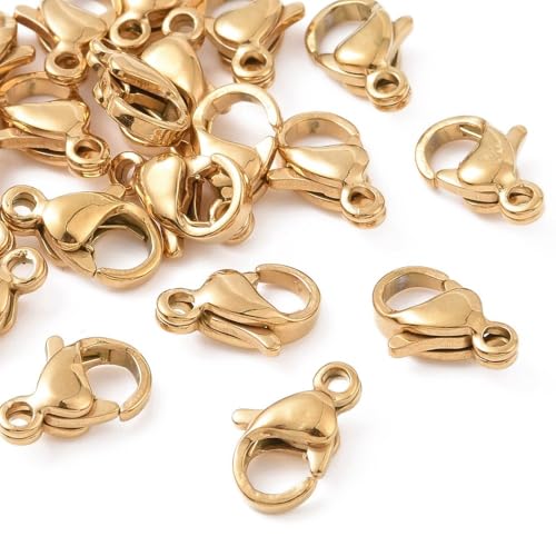Gelirda Karabinerverschlüsse aus Edelstahl, für Schmuckherstellung, Armbänder, Halsketten, Schlüsselanhänger, 20 Stück Gelirda Karabinerverschlüsse aus Edelstahl, für Schmuckherstellung, Armbänder, Halsketten, Schlüsselanhänger, 20 Stück von Gelirda