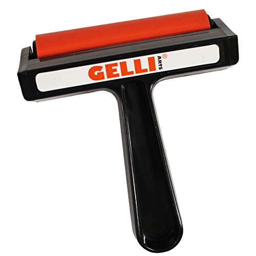 Gelli Arts GL013964749083 Brayer, rot/schwarz, M von Itsy Bitsy