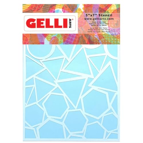 Gelli Arts Stencil Geo 12,7x17,8 cm von Gelli Arts