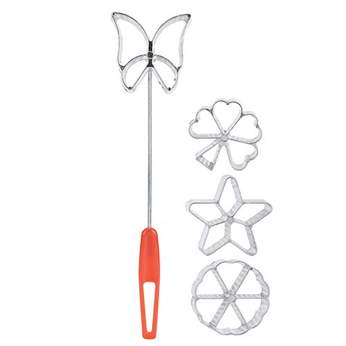 GeluEla Traditionelle Teigform, Waffeleisen, Waffelbäckerei, Hworost Form, Spreewaldschleifen Set, Backzubehör für DIY-Kuchen, Backen, 4 Stück (2cm) von GeluEla