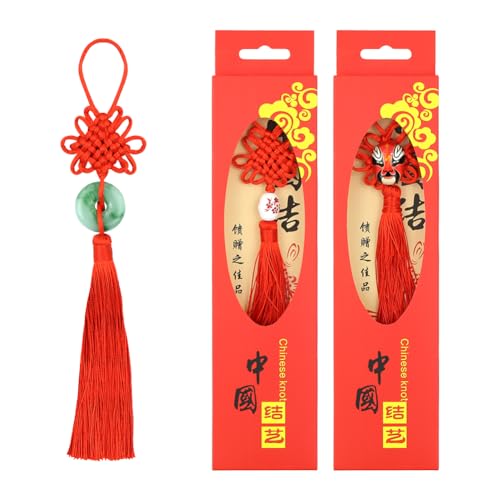 3er-Pack chinesische Knoten-Glücksanhänger, Peking-Opern-Gesichtsperle, rote Hängequaste für chinesisches Neujahr, Glücksgeschenk, Zuhause, Auto, Feng Shui-Dekor, Souvenir 3er-Pack chinesische Knoten-Glücksanhänger, Peking-Opern-Gesichtsperle, rote Hängequaste für chinesisches Neujahr, Glücksgeschenk, Zuhause, Auto, Feng Shui-Dekor, Souvenir von Geluode