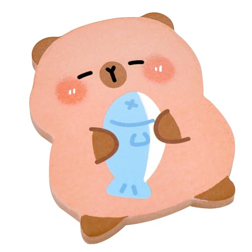 CapybaraForm Haftnotizen, Cartoon Capybara Haftnotizblöcke, Kleiner Selbstklebender Kawaii Notizblock, 4 Packungen mit 60 Blatt, Selbstklebender Notizblock für Büro, Schule, Studenten und Kinder CapybaraForm Haftnotizen, Cartoon Capybara Haftnotizblöcke, Kleiner Selbstklebender Kawaii Notizblock, 4 Packungen mit 60 Blatt, Selbstklebender Notizblock für Büro, Schule, Studenten und Kinder von Geluode