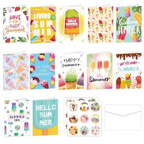 Einladungskarten Sommer,Eis Einladungskarten Blanko Mit Umschlägen 12 Stücke,HELLO SUMMER Einladung Poolparty Kinder Geburtstagskarten für Sommer Geburtstag Hochzeit Party Kinder Jungen Mädchen Einladungskarten Sommer,Eis Einladungskarten Blanko Mit Umschlägen 12 Stücke,HELLO SUMMER Einladung Poolparty Kinder Geburtstagskarten für Sommer Geburtstag Hochzeit Party Kinder Jungen Mädchen von Geluode
