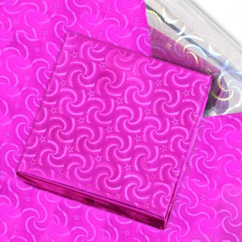 Geluode 20 Blatt doppelseitiges Geschenkpapier aus holografischer Folie, Rosenrot, Splitter, Blumenfolie, Seidenpapier, 70 cm x 50 cm, für Frauen, Mädchen, Geschenkpapier, DIY, Basteln, Hochzeit, Gebu Geluode 20 Blatt doppelseitiges Geschenkpapier aus holografischer Folie, Rosenrot, Splitter, Blumenfolie, Seidenpapier, 70 cm x 50 cm, für Frauen, Mädchen, Geschenkpapier, DIY, Basteln, Hochzeit, Gebu von Geluode