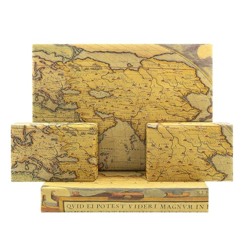 Geschenkpapier Vintage Landkarte, Vintage Antike Retro-Weltkarte Segelkarte Braunes Geschenkpapier, 4 Blätter, 52 x 75 cm, für Reisende, Bibliotheken, Chanukka, Piratenparty Geschenkpapier Vintage Landkarte, Vintage Antike Retro-Weltkarte Segelkarte Braunes Geschenkpapier, 4 Blätter, 52 x 75 cm, für Reisende, Bibliotheken, Chanukka, Piratenparty von Geluode
