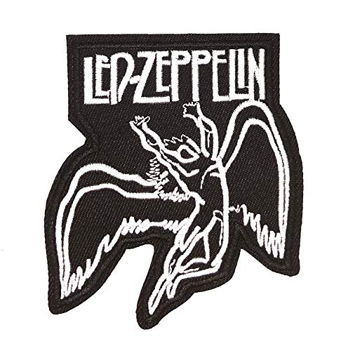 Gemeloland | Aufnäher bestickt LED Zeppelin 9 x 8 cm | sehr haftend | Aufnäher zum Dekorieren Ihrer Kleidung | einfach anzubringen von Gemelolandia