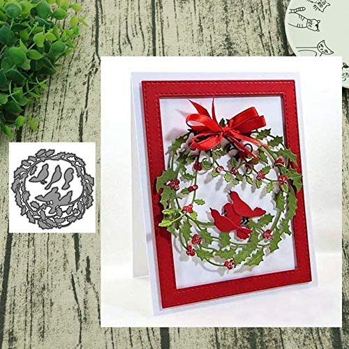 Gemini_mall Stanzformen für Kartenherstellung, Kranz, Vogel, Metall-Stanzformen, DIY, Scrapbooking, Papierkarten, Fotoalbum, Dekoration, Basteln, Prägeschablone, Stanzschablone, Geschenk, Silber Gemini_mall Stanzformen für Kartenherstellung, Kranz, Vogel, Metall-Stanzformen, DIY, Scrapbooking, Papierkarten, Fotoalbum, Dekoration, Basteln, Prägeschablone, Stanzschablone, Geschenk, Silber von Gemini_malll