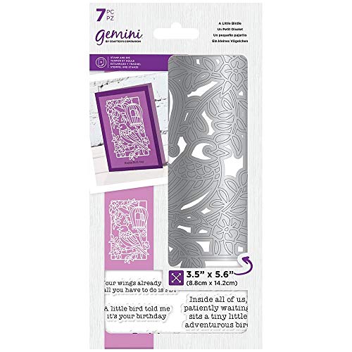 Gemini GEM-STD-ALB Acryl Stempel & Stanzwerkzeug Set-EIN Kleiner Vogel, Silber, Einheitsgröße Gemini GEM-STD-ALB Acryl Stempel & Stanzwerkzeug Set-EIN Kleiner Vogel, Silber, Einheitsgröße von Gemini