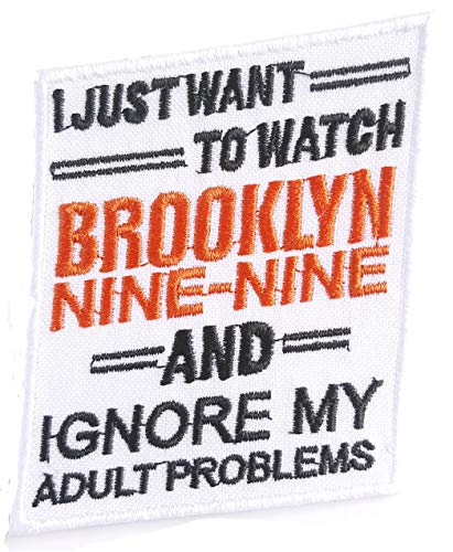 Brooklyn Nine-Nine Patch bestickt, zum Aufbügeln, Größe S, 80 x 72 mm von Gene's Trinkets