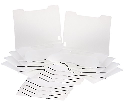 General Office Kunststoff-Mappe: 16er-Set Eckspanner-Einschlagmappen, Gummizug, Kunststoff, transparent (Eckspannmappen, Orgamappen, Rechnung) von General Office