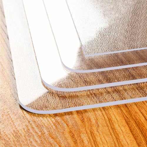 0.80 mm Mattierte Tischfolie Transparent Bodenschutzmatte Bürostuhl Wasserdicht Fettdicht Tischschutzfolie für Outdoor Garten Home Wohnzimmertisch Restaurant PVC Schreibtischunterlage(50x50cm=19x19") 0.80 mm Mattierte Tischfolie Transparent Bodenschutzmatte Bürostuhl Wasserdicht Fettdicht Tischschutzfolie für Outdoor Garten Home Wohnzimmertisch Restaurant PVC Schreibtischunterlage(50x50cm=19x19") von Generic