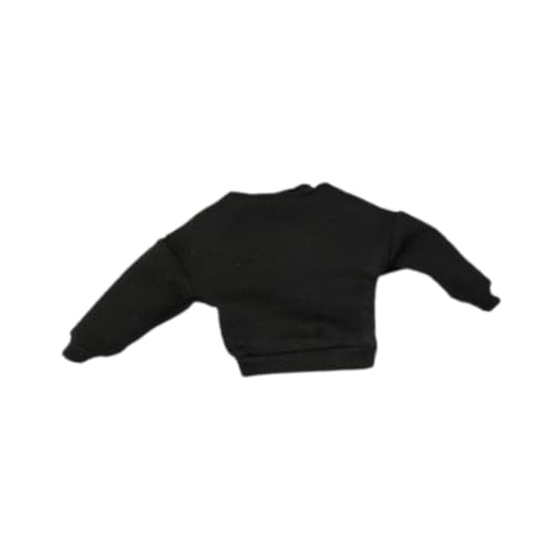 1/12 Skala Puppen Outfit Set für Kinder Geschenk Miniatur Actionfigur Kleidung für 6 Zoll Weibliches Modell, Schwarz von Generic
