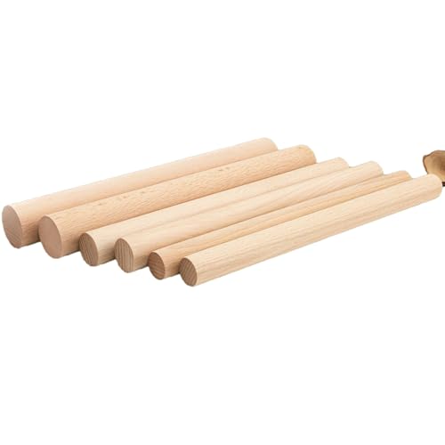 1,27 x 15,2 cm Dübelstäbe, hochwertige natürliche Buche, runde Holzdübel für unendliche Bastelkreativität, unfertige Holzstäbe zum Basteln 1,27 x 15,2 cm Dübelstäbe, hochwertige natürliche Buche, runde Holzdübel für unendliche Bastelkreativität, unfertige Holzstäbe zum Basteln von Generic