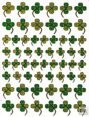 1 Bogen Metallic Glitzer Effekt - Klee Kleeblatt Sticker Aufkleber Kindergeburtstag Dekorieren Hobby Basteln Sammeln selbstklebend vorgestanzt 1 Bogen Metallic Glitzer Effekt - Klee Kleeblatt Sticker Aufkleber Kindergeburtstag Dekorieren Hobby Basteln Sammeln selbstklebend vorgestanzt von Generic